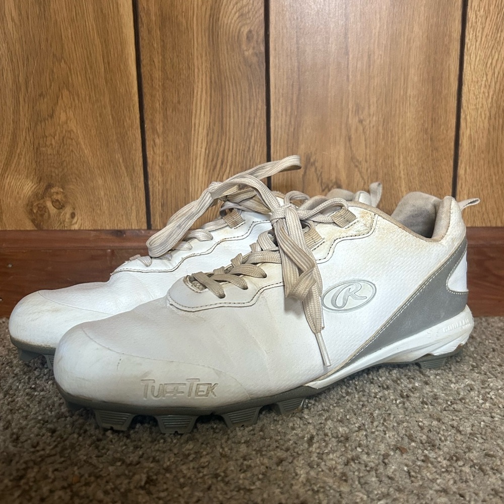 Rawlings Women’s Cleats Softball Baseball Low-cut White